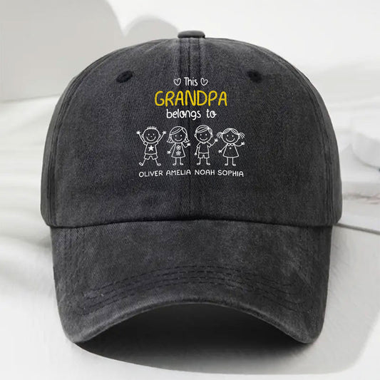 Personalized Grandpa Cap - Custom Names & Titles